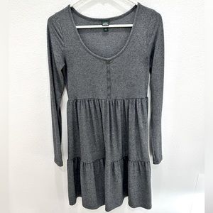wild fable gray long sleeve dress size S